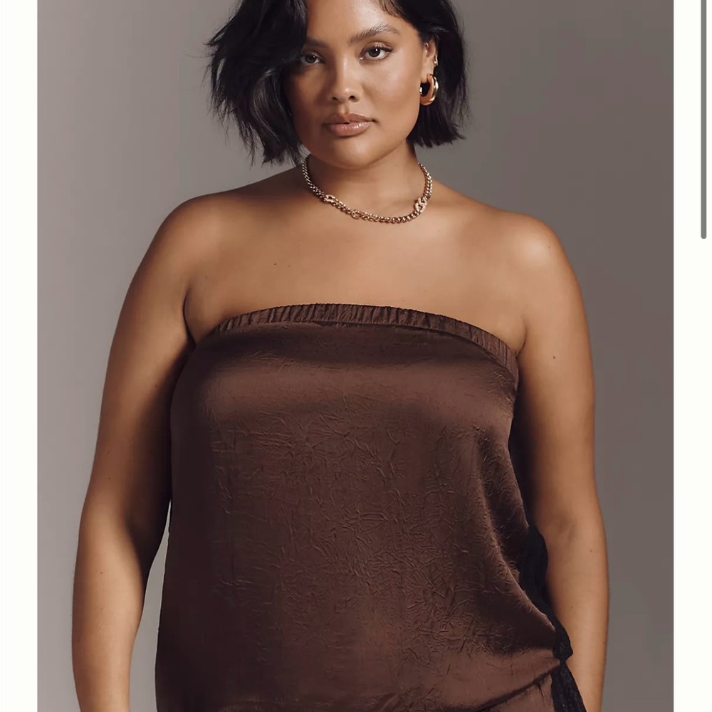 By Anthropologie Textured Tube Top